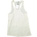 T by ALEXANDER WANG ティーバイアレキサンダーワン レーヨンシルク タンクトップ 400101C XS IVORY 定価11,000円 トップス【新古品】【中古】【T by ALEXANDER WANG】