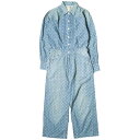 RRL ダブルアールエル Polka Dot Jumpsuit ポルカドットジャンプスーツ 282785989001 1 Indigo オールインワン Double RL ツナギ レディース【中古】【RRL】(4)