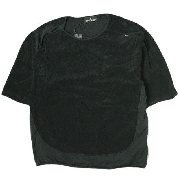 STONE ISLAND SHADOW PROJECT ストーンアイランド シャドウプロジェクト 23SS イタリア製 SS SWEATSHIRT COTTON TERRY コットンテリー スウェットシャツ 781960525 L ブラック トレーナー ACRONYM 半袖 パイル Tシャツ トップス【中古】【STONE ISLAND SHADOW PROJECT】