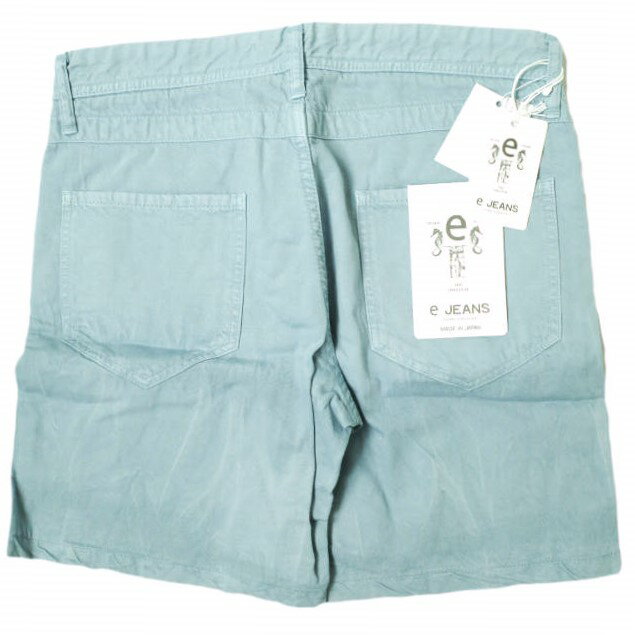 e JEANS イージーンズ 日本製 DENIM SHORTS 岡山児島 デニムショーツ e501-001 4 Light Blue ジーンズ ショートパンツ ジップフライ ボトムス【新古品】【中古】【e JEANS】