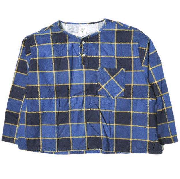South2 West8 ġȥ S2W8 Flannel Henly Neck shirt - Indian Flannel եͥإ꡼ͥå M ֥롼 Ĺµ ȥåץšۡSouth2 West8