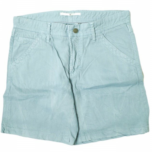 樂天商城 - e JEANS イージーンズ 日本製 DENIM SHORTS 岡山児島 デニムショーツ e501-001 2 Light Blue ジーンズ ショートパンツ ジップフライ ボトムス【新古品】【中古】【e JEANS】