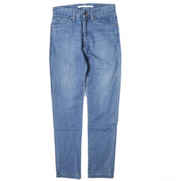 樂天商城 - e JEANS イージーンズ 日本製 TAPERED 岡山児島 ストレッチテーパードデニムパンツ 173106801 3 NAVY ジップフライ ジーンズ 定価20,900円 ボトムス【新古品】【中古】【e JEANS】
