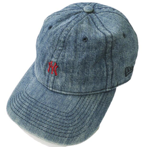 NEW ERA x BEAMS BOY x Cooperstown ニューエラ ビームスボーイ クーパーズタウン 別注 チビロゴ デニムベースボールキャップ ONE SIZE Indigo NY 6パネル バックアジャスター 9TWENTY 帽子【中古】【NEW ERA × BEAMS BOY x Cooperstown】