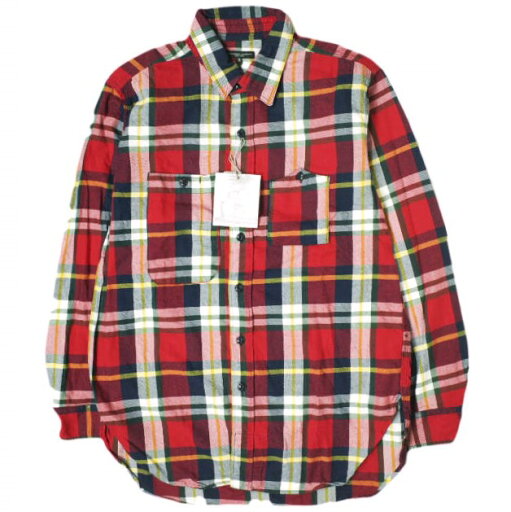 Engineered Garments エンジニアードガーメンツ 19AW アメリカ製 Work Shirt - Twill Plaid コットンツイルチェックワークシャツ S Red/Navy 長袖 トップス【新古品】【中古】【Engineered Garments】