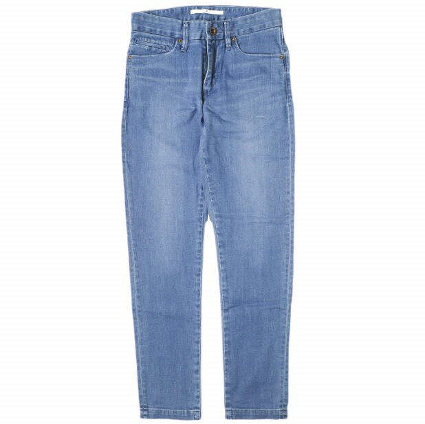 樂天商城 - e JEANS イージーンズ 日本製 TAPERED 岡山児島 ストレッチスリムテーパードデニムパンツ eL806-001 1 NAVY ジップフライ ジーンズ 定価28,600円 ボトムス【新古品】【中古】【e JEANS】