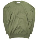 SACRA サクラ 23SS コットンカシミヤクルーネックニット 123130081 38 Olive セーター ハイゲージ トップス【中古】【SACRA】