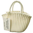 beautiful people ビューティフルピープル Tube Knitting Basket S チューブニッティングバスケット ecru ハンドバッグ ...