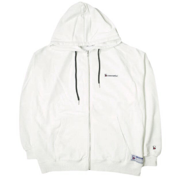 Danke Schon ダンケシェーン 24SS ロゴ刺繍 スウェットジップアップパーカー Free WHITE 裏毛 フーディー サンプル品 トップス【中古】【Danke Schon】