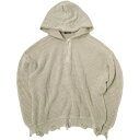 Danke Schon ダンケシェーン WEB&DEPOT限定 PIGMENT STONEWASH DAMAGE AZE HALFZIP ストーンウォッシュ ダ...