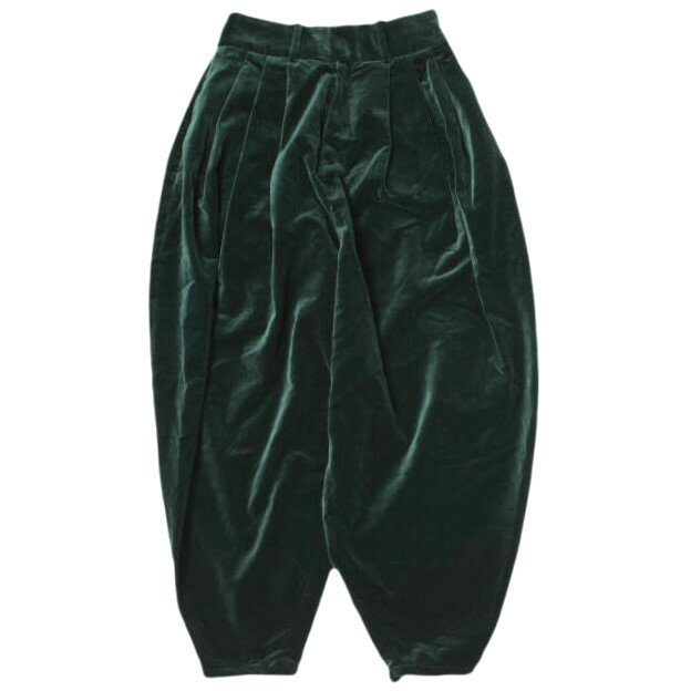 TENNE HANDCRAFTED MODERN ƥϥɥեƥåɥ  3 tuck velvet tapered pant...