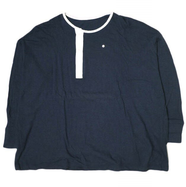 樂天商城 - Pilgrim Surf+Supply ピルグリム サーフ+サプライ 23SS 日本製 ヘンリーネックカットソー 37-14-0213-101 1 NAVY BEAMS 長袖 Tシャツ トップス【中古】【Pilgrim Surf+Supply】