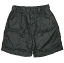 ISSUETHINGS イシューシングス 25SS 日本製 type82(polyester) イタリア軍 パッカリンググルカショーツ 25a/82-p/c-01 3 Black ショートパンツ ボトムス【新古品】【中古】【ISSUETHINGS】