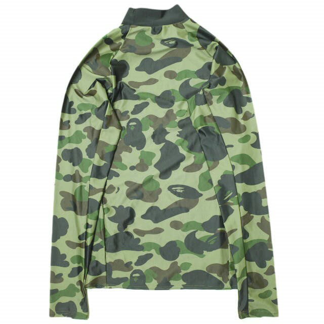 A BATHING APE ア ベイシング エイプ 日本製 1ST CAMO RASH GUARD M ラッシュガード 001GDF201059X M カモフラージュ 長袖 水着 トップス【中古】【A BATHING APE】