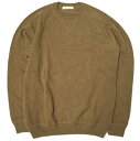 FIORONI フィオローニ イタリア製 ハイゲージーウール Vガゼットクルーネックニット 1113-343-4994 50 BROWN セーター トップス【中古】【FIORONI】(4)