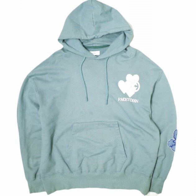 FACETASM x COIN PARKING DELIVERY x ROYAL FLASH ファセッタズム コインパーキングデリバリー CPD ロイヤルフラッシュ 24AW 別注 日本製 Mr.SHIRAI LOVE HOODIE 白井さん スウェットプルオーバーパーカー CPD-SW-U02 5 SMOKE BLUE 裏毛 トップス【中古】【FACETASM】のサムネイル