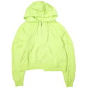 Name. ネーム 日本製 Asymmetric Half Zip hoodie アシンメトリー ハーフジップ スウェットプルオーバーパーカー W-NMCU-18SS-023 2 ライムグリーン 裏毛 トップス【中古】【Name.】