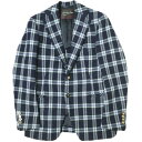 International Gallery BEAMS by Takahiro Matsushita インターナショナルギャラリービームス 松下貴宏 別注 日本製 COLOR CHECK 2B JACKET カラーチェック2Bテーラードジャケット 094505 42 NAVY アウター【中古】【International Gallery BEAMS × Takahiro Matsushita】