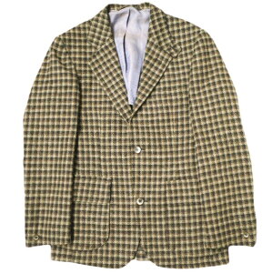 ARTUMES&CO. アルテュメスアンドコー VESTE BEAUMONT チェック ノーフォークジャケット 23-16-0693-819 44 BROWN CHECK 定価126,500円 3B テーラード アウター【中古】【ARTUMES&CO.】