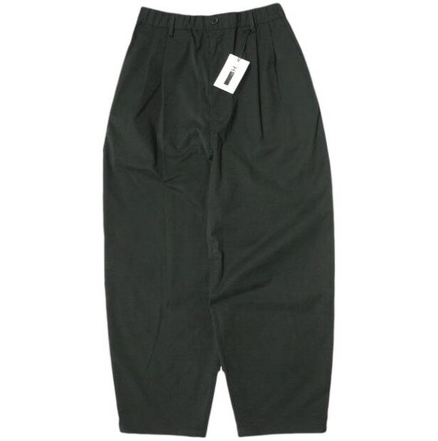 H BEAUTY&YOUTH エイチ ビューティーアンドユース BLUSHED TWILL BALLOON PANTS ブラッシュドツイルバルーンパンツ 1214-133-7516 L BLACK イージー 2プリーツ ボトムス【新古品】【中古】【H BEAUTY&YOUTH】