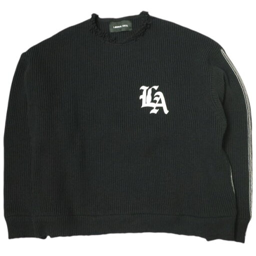 LIBERAL ARTS リベラルアーツ 22AW DAMAGE LA KNIT ダメージオーバーサイズニット Free ブラック セーター トップス【中古】【LIBERAL ARTS】 LIBERAL ARTS リベラルアーツ 22AW DAMAGE LA KNIT ダメージオーバーサイズニット Free ブラック セーター トップス【中古】【LIBERAL ARTS】