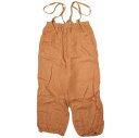 BEAMS BOY ビームスボーイ 19SS リネンブリティッシュアーミーパンツ 13-24-0772-163 ONE SIZE TERRACOTTA 2WAY サロペット ボトムス【中古】【BEAMS BOY】(4)