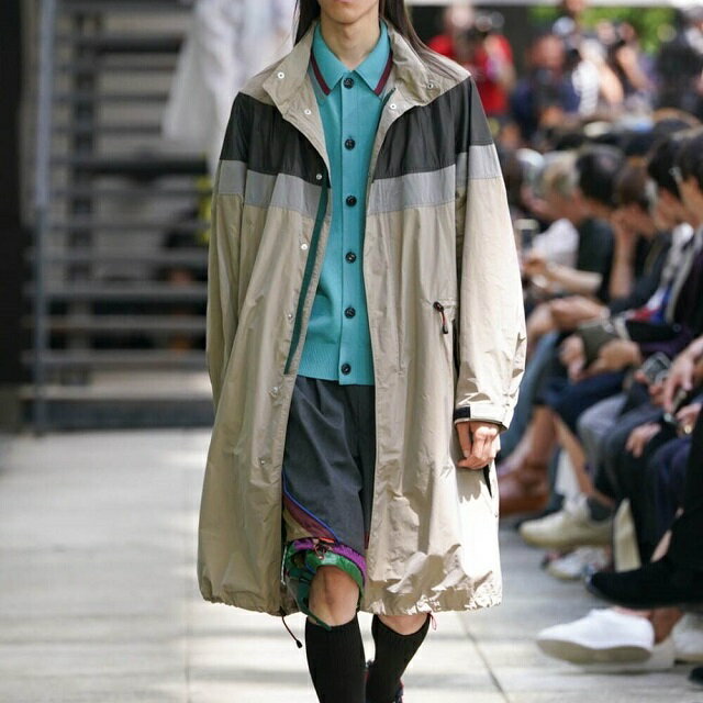 kolor カラー 24SS 日本製 ナイロンスタンドカラーコート 24SCM-C08118 3 NAVY 定価148,500円 アウター【新古品】【中古】【kolor】