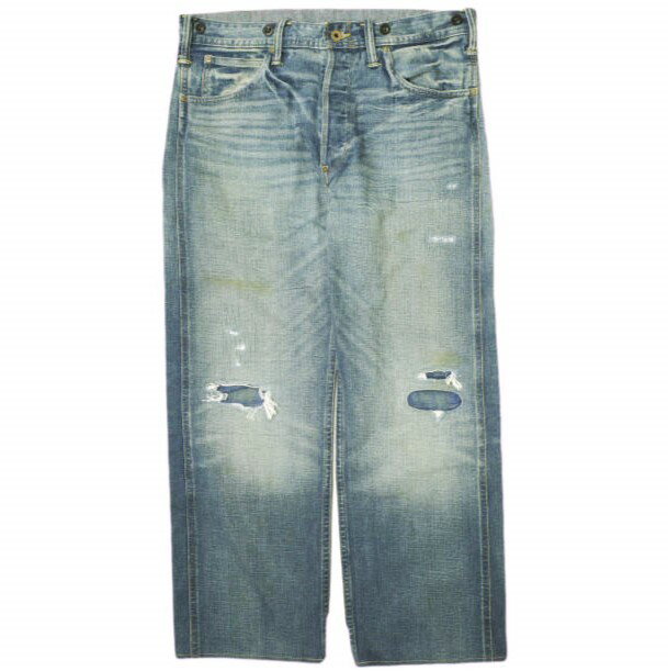 RRL ダブルアールエル 24AW ヴィンテージ 5ポケット Fullerton リペアード ジーンズ 782943819001 32 Indigo Double RL デニムパンツ ボタンフライ 定価64,900円 ボトムス【中古】【RRL】のサムネイル