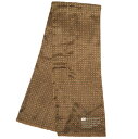 soe ソーイ Silk Scarf 小紋柄シルクスカーフ ブラウン ストール【中古】【soe】