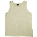 Danke Schon ダンケシェーン WEB&DEPOT限定 活性染 ダメージ加工タンクトップ UNSSSDK07 L ベージュ トップス【中古】【Danke Schon】