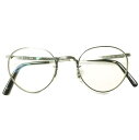 EYEVAN アイヴァン 日本製 E-0020 P ラウンドメタル ボストンメガネ Antique Silver/Clear(度入り) 47□21-145 眼鏡 サングラス【中古】【EYEVAN】(4)