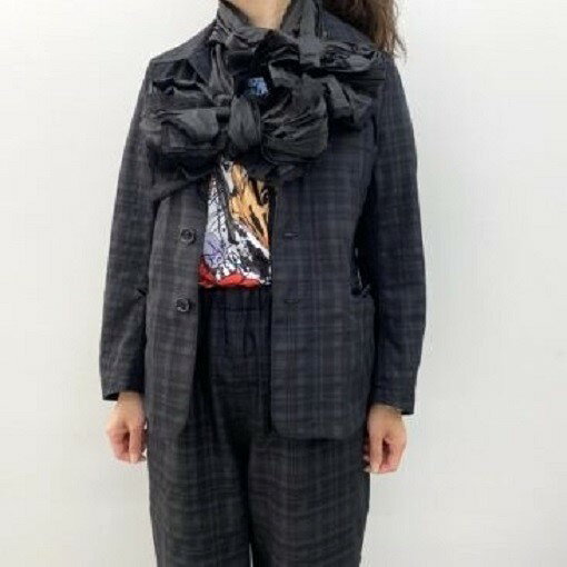 tao COMME des GARCONS タオ コムデギャルソン 23SS 日本製 チェック×ナイロンタフ...