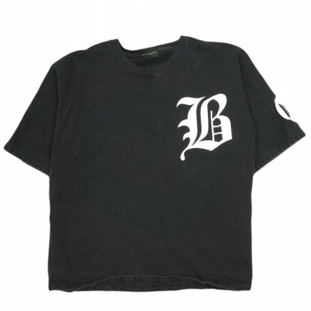 BUCCA 44 ブッカフォーティーフォー Bロゴ オーバーサイズショートスリーブスウェット BU19AU08-M5484 L NAVY トレーナー 半袖 裏毛 トップス【中古】【BUCCA 44】