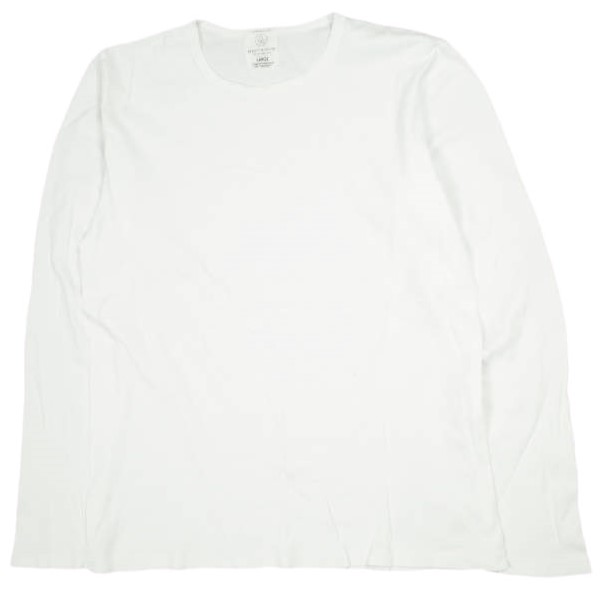 樂天商城 - BEAUTY&YOUTH UNITED ARROWS ビューティーアンドユース ユナイテッドアローズ フライスクルーネックカットソー 1212-113-4214 XL WHITE 長袖 Tシャツ トップス【中古】【BEAUTY&YOUTH UNITED ARROWS】
