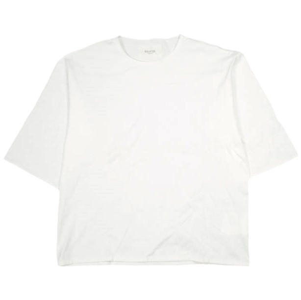 Rakuten - EDIFICE エディフィス 日本製 コットン天竺 五分袖Tシャツ 15071300702110 46 WHITE クルーネック ソリッド トップス【中古】【EDIFICE】