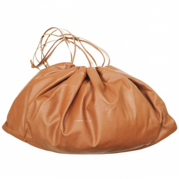 STUDIO AMELIA スタジオアメリア ギャザードロストバッグ 20092587004010 Brown クラッチバッグ AP STUDIO カバン【新古品】【中古】【STUDIO AMELIA】