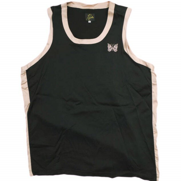 Needles ニードルス 日本製 Papillon Emb. Side Line Tank Top パピオン刺繍サイドラインタンクトップ ..