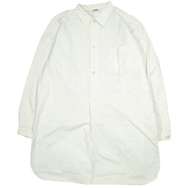 Rakuten - KABEL カベル 日本製 プルオーバーロングシャツ KL0320-01-1108VC 3 WHITE 長袖 トップス【中古】【KABEL】