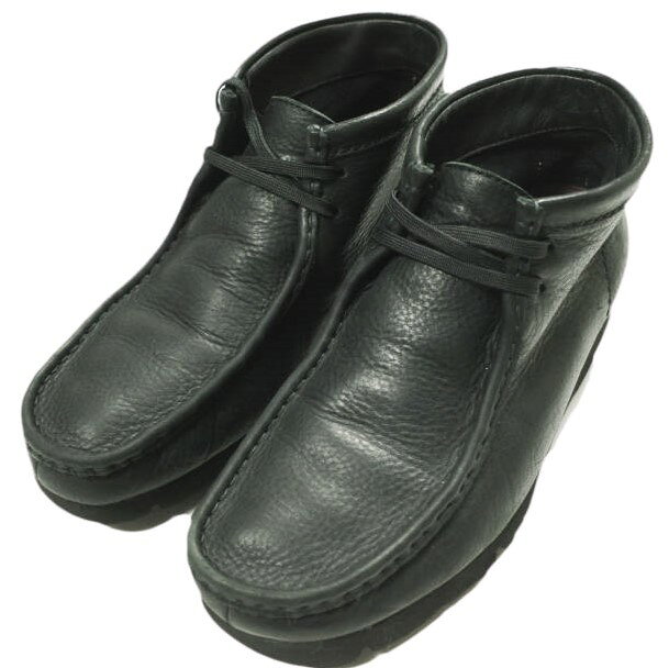 Clarks クラークス Wallabee BT GTX ワラビーブーツ ゴアテックス 26146260 US8.5(26.5cm) BLACK GORE-TEX シューズ【中古】【Clarks】