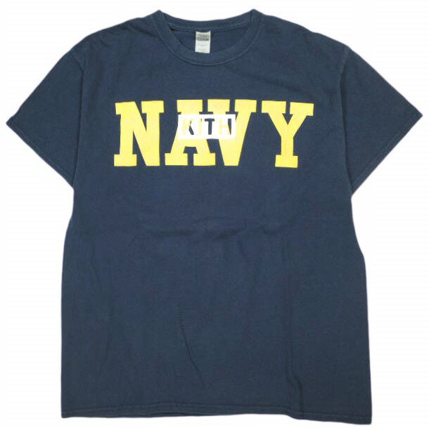 樂天商城 - KITH NYC キスニューヨークシティ 23SS KITH TOKYO限定 古着リメイク BOXロゴ Tシャツ 23071060013320 L NAVY 半袖 トップス【中古】【KITH NYC】