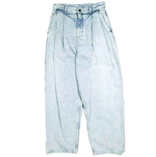 樂天商城 - HED MAYNER ヘドメイナー 25SS イタリア製 PLEATED DENIM PANTS 2プリーツデニムパンツ HMMA67021A HA190 XS LIGHT/PASTEL BLUE ワイド バギー ジーンズ 定価101,200円 ボトムス【新古品】【中古】【HED MAYNER】
