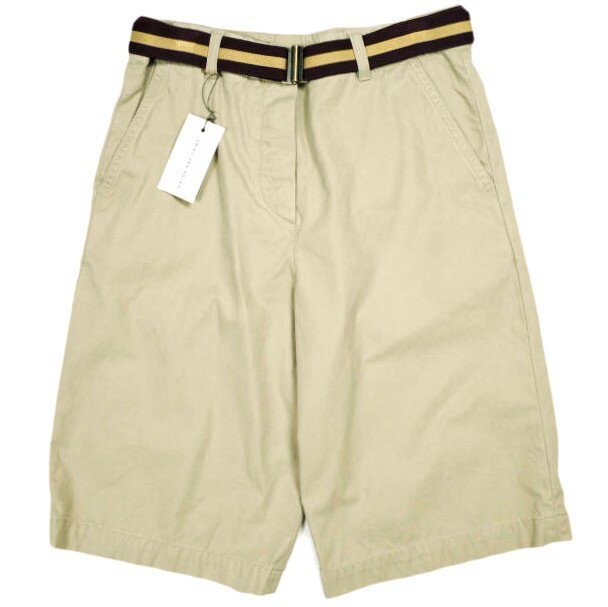 樂天商城 - DRIES VAN NOTEN ドリスヴァンノッテン 24SS PULIAN SH BIS 8131 W.W.PANTS ベルテッドツイルショーツ 241-010948-8131-103 34 BEIGE 定価112,200円 チノ ショートパンツ ボトムス【新古品】【中古】【DRIES VAN NOTEN】