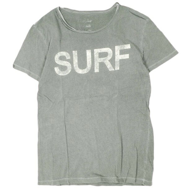 BEAMS x CRABCOVE ビームス クラブコーブ 別注 アメリカ製 SURF TEE ヴィンテージ加工プリントTシャツ M Faded Black 半袖 MADE IN USA トップス【中古】【BEAMS × CRABCOVE】