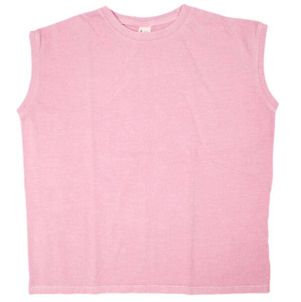 SCREEN STARS x BEAMS BOY スクリーンスターズ ビームスボーイ 別注 ピグメントノースリーブTシャツ 13-04-0862-146 S(ONE SIZE) PINK トップス【中古】【SCREEN STARS × BEAMS BOY】