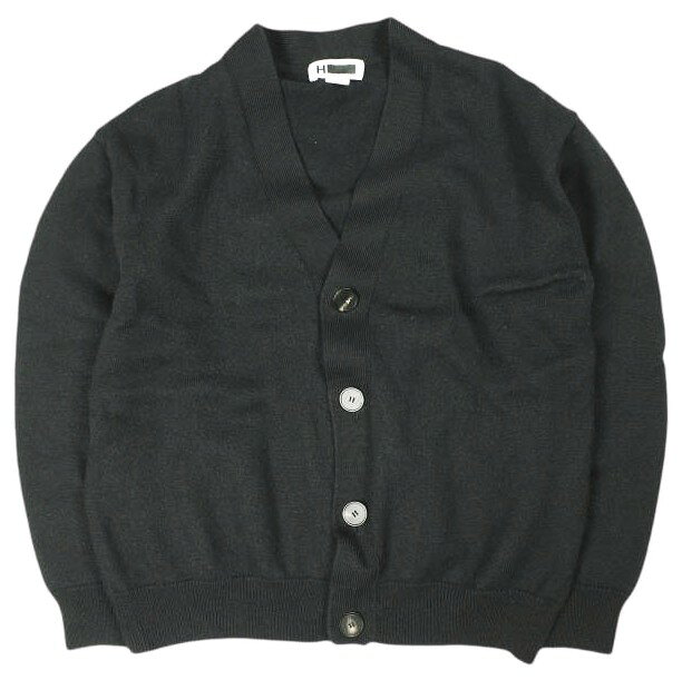 樂天商城 - H BEAUTY&YOUTH エイチ ビューティーアンドユース SOLID WOOL V NECK CARDIGAN ソリッドウールVネックカーディガン 1228-106-0664 S BLACK ニット トップス【中古】【H BEAUTY&YOUTH】