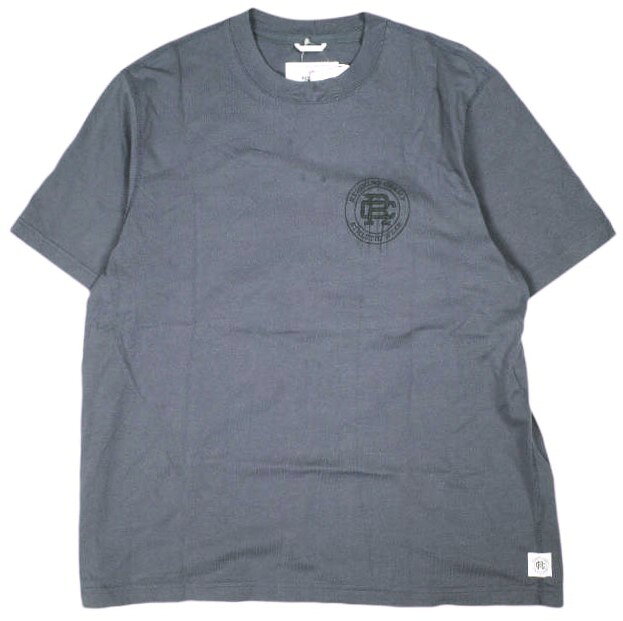樂天商城 - REIGNING CHAMP レイニングチャンプ 25SS MIDWEIGHT JERSEY WATER COLOUR T-SHIRT ミッドウェイトジャージー クレストロゴTシャツ 25071071030410 L NAVY 半袖 トップス【中古】【REIGNING CHAMP】
