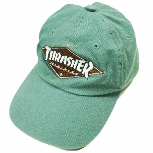 樂天商城 - THRASHER x green label relaxing UNITED ARROWS スラッシャー グリーンレーベルリラクシング ユナイテッドアローズ 別注 キッズ ツイルベースボールキャップ GL-24TR02 ONE SIZE KELLY 6パネル 帽子【中古】【THRASHER × green label relaxing UNITED ARROWS】