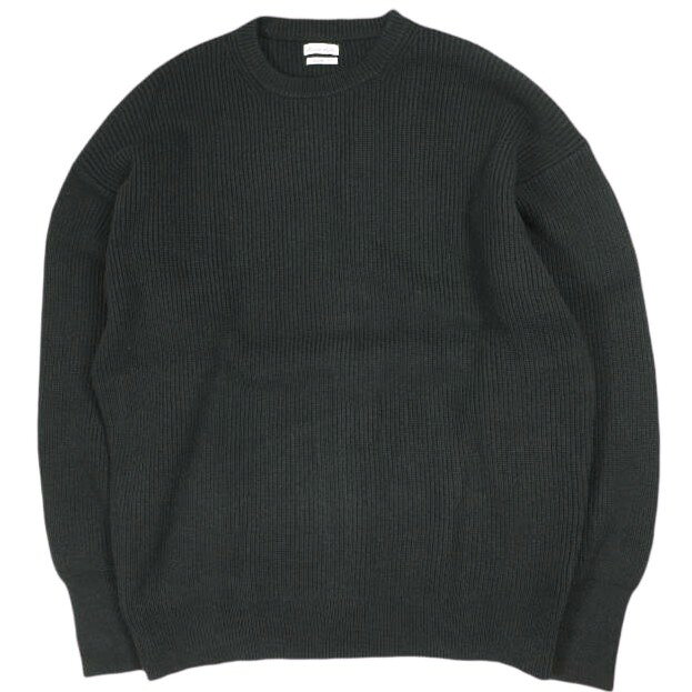樂天商城 - Steven Alan スティーブンアラン 23AW コットンカシミヤクルーネックニット LOOSE 8113-136-0392 M BLACK セーター プルオーバー トップス【中古】【Steven Alan】