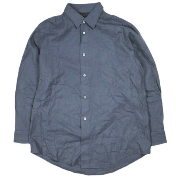 un/unbient アン 23AW 日本製 REGULAR COLLAR SHIRTS super140s wool flannel レギュラーカラーシャツ UNSH31 1 FADED BLUE アンビエント 長袖 トップス