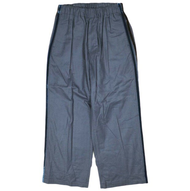 un/unbient アン 23AW 日本製 EASY TROUSERS BOOTS Super140s ウールフランネル イージートラウザーズ UNPT64 1 FADE BLUE アンビエント サイドライン パンツ ボトムス